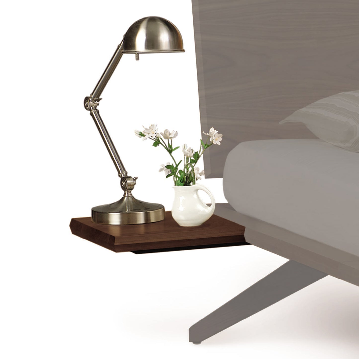 Copeland Furniture Astrid Shelf Nightstand in focus.