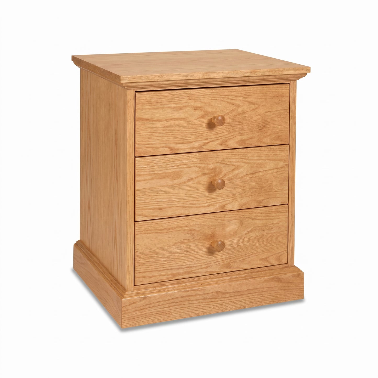 Lyndon Furniture New England Shaker 3-Drawer Nightstand crafted in solid wood, highlighting timeless American design and expert Vermont craftsmanship.