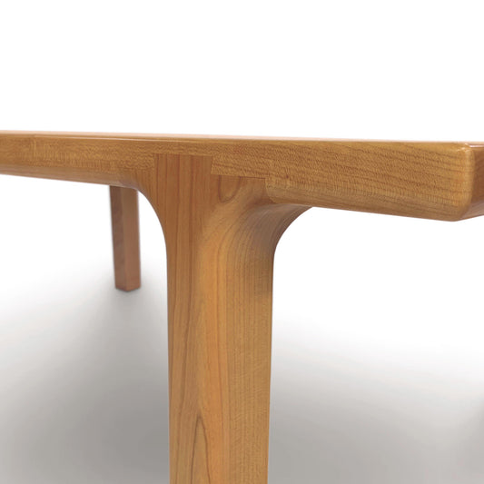 Copeland Sierra Rectangular Coffee Table made from North American hardwood, showcasing its fine craftsmanship and customizable finish options.