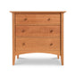 American Shaker 3-Drawer Chest by Maple Corner Woodworks, solid wood construction in classic minimalist design with round handles.
