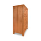 American Country 5-Drawer Chest by Lyndon Furniture, handmade from sustainably harvested Vermont wood, featuring a simple light brown design.
