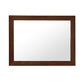American Country Mirror by Lyndon Furniture with a solid dark brown wood frame.