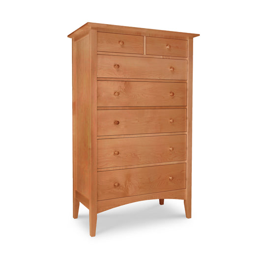 American Shaker 7-Drawer Chest by Maple Corner Woodworks, featuring seven spacious drawers with a sustainable hardwood construction.