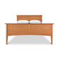 American Shaker Panel Bed by Maple Corner Woodworks featuring a high headboard, crafted from sustainably harvested woods.