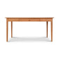 American Shaker Writing Desk by Maple Corner Woodworks, crafted from sustainably harvested hardwood with a single central drawer and four tapered legs, showcasing timeless elegance by Vermont artisans.