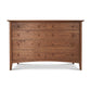 American-made Maple Corner Woodworks Shaker 8-drawer dresser in solid wood with a natural finish, expertly crafted in Vermont.