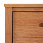Andover Modern 3-Drawer Nightstand by Maple Corner Woodworks featuring visible wood grain and a simple square handle highlighting Vermont craftsmanship.
