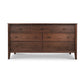 Andover Modern 7-Drawer Dresser by Maple Corner Woodworks showcasing eco-friendly craftsmanship, dark finish, and sleek handles.