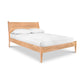 Andover Modern Incline Bed by Maple Corner Woodworks with slanted headboard and solid wood frame, highlighting mid-century modern elegance.
