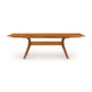 Audrey Extension Dining Table by Copeland Furniture, crafted from solid wood with curved legs and a sleek finish.