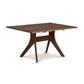 Audrey Solid Top Dining Table by Copeland Furniture with distinctive geometric base, showcasing modern craftsmanship and elegant design.