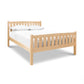 Bennington Bed with High Footboard in light finish by Vermont Furniture Designs, featuring white bedding and pillows.