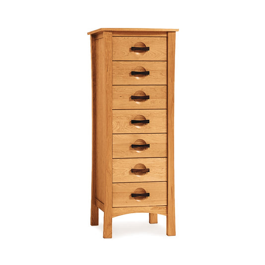 Berkeley 7-Drawer Lingerie Chest by Copeland Furniture featuring a minimalist design with sustainably sourced wood and rounded handles.