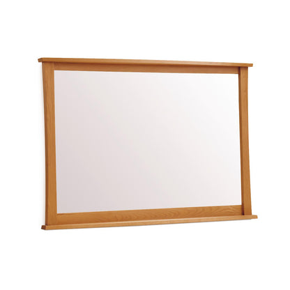 Berkeley Wall Mirror by Copeland Furniture with a sleek, light natural solid wood frame, showcasing fine craftsmanship and contemporary design.