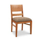 Burke Modern Chair by Vermont Woods Studios features black upholstery and sleek Scandinavian design, crafted in the USA.