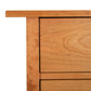 Burlington Shaker 6-Drawer Chest by Vermont Furniture Designs, highlighting the finely crafted wood grain and expert joinery of the upper left corner.
