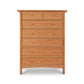 Vermont Furniture Designs Heartwood Shaker 7-Drawer Chest in solid wood, white finish, American made, classic Shaker lines, high quality craftsmanship.