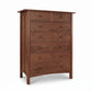 Heartwood Shaker 7-drawer chest in solid wood by Vermont Furniture Designs, featuring clean shaker style and expert American craftsmanship.