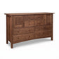 Burlington Shaker 8-drawer 2-door dresser in solid wood by Vermont Furniture Designs, showcasing classic American craftsmanship and ample storage.