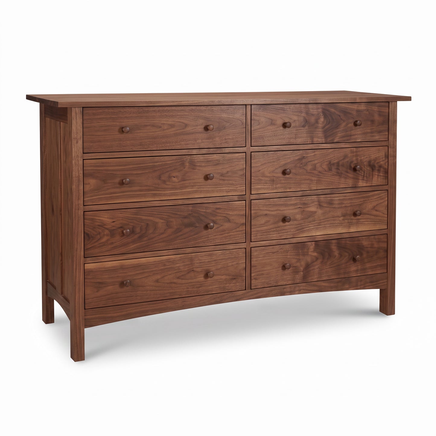 Burlington Shaker 8-Drawer Dresser by Vermont Furniture Designs showcasing handcrafted solid wood and classic design craftsmanship.