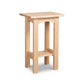 Burlington Shaker End Table by Vermont Furniture Designs in solid wood with a rectangular top, four legs, and lower shelf.