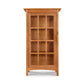 Burlington Shaker Glass Door Bookcase with 9 window-style panes, crafted from premium solid wood by Vermont Furniture Designs.
