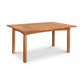 Burlington Shaker Solid Top Dining Table by Vermont Furniture Designs, featuring a four-leg design and expert American craftsmanship.
