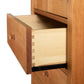 Burlington Shaker Tall Storage Chest with dovetail joints and black metal slides, handcrafted solid wood furniture made in Vermont.