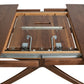 Copeland Furniture Butterfly Extension Dining Table in sustainable hardwood, featuring a visible metal sliding mechanism for easy extension.