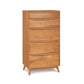 Copeland Furniture Catalina 5-Drawer Chest with solid wood and tapered legs.