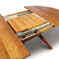 Catalina Round Extension Table by Copeland Furniture, handcrafted from North American wood with a center leaf for expandable dining.