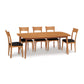 Copeland Furniture Catalina Solid-Top Table with six hardwood chairs, showcasing elegant craftsmanship and contemporary design.
