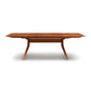 Catalina Trestle Extension Table by Copeland, crafted from solid American hardwood with elegant Mid-Century modern design features.