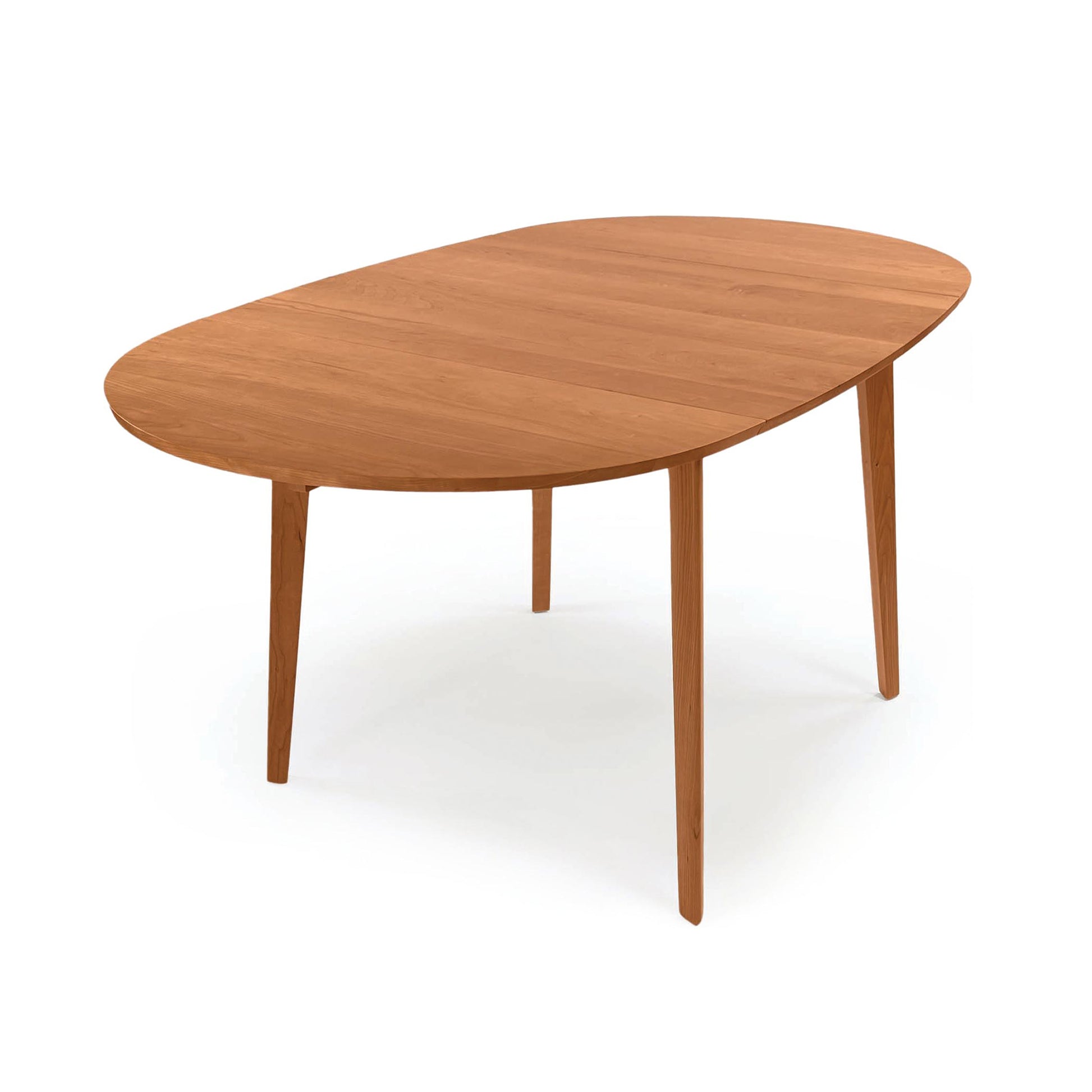 Catalina Drop-Leaf Dining Table by Copeland Furniture, crafted in solid wood with an oval design and American-made quality.