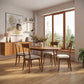 Copeland Catalina Drop-Leaf Dining Table with four matching chairs and sideboard, showcasing American-made hardwood craftsmanship.