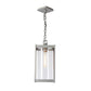 Cela Large Outdoor Lantern by Hubbardton Forge with a rectangular metal frame and Edison bulb, highlighting modern craftsmanship and elegant outdoor design.