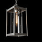 Cela Large Outdoor Lantern by Hubbardton Forge with metal frame, glass panels, and Edison-style bulb, showcasing elegant craftsmanship and design.