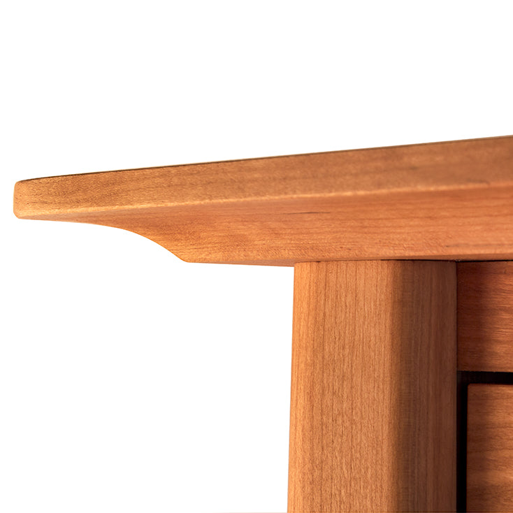 Cherry Moon 5-Drawer Chest by Maple Corner Woodworks featuring smooth cherry wood and expert Vermont craftsmanship, American-made quality furniture.