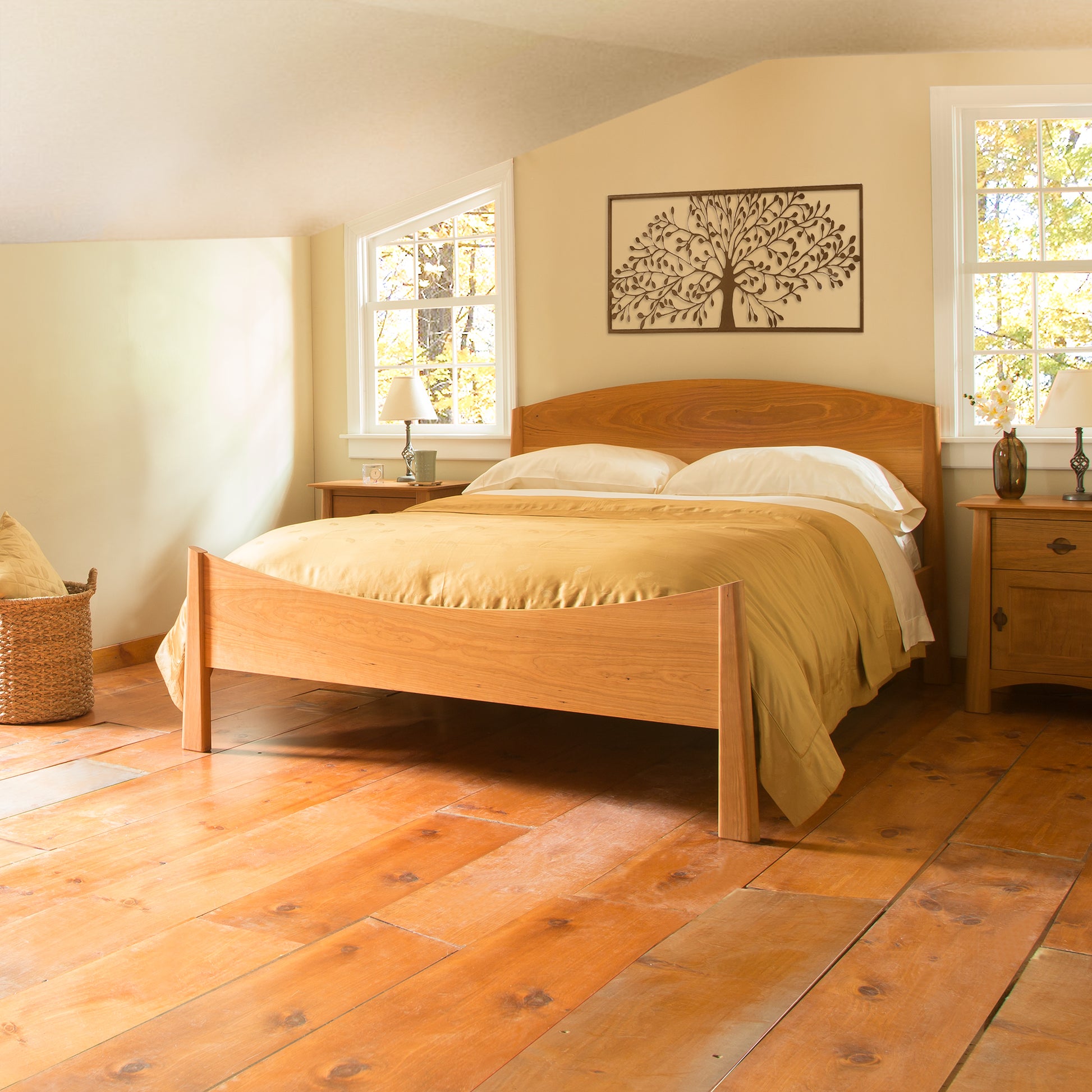 Maple Corner Woodworks underbed storage unit crafted from solid wood, showcasing fine American craftsmanship and smart bedroom storage.