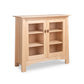 Cherry Moon Bookcase by Maple Corner Woodworks, handcrafted in Vermont from sustainable cherry with elegant glass doors and shelves.