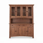Cherry Moon Large China Cabinet by Maple Corner Woodworks featuring glass-paneled doors and drawers, handcrafted from solid cherry wood.