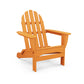 POLYWOOD Classic Folding Adirondack Chair with wide armrests and slatted back, crafted from recycled plastic for outdoor use.