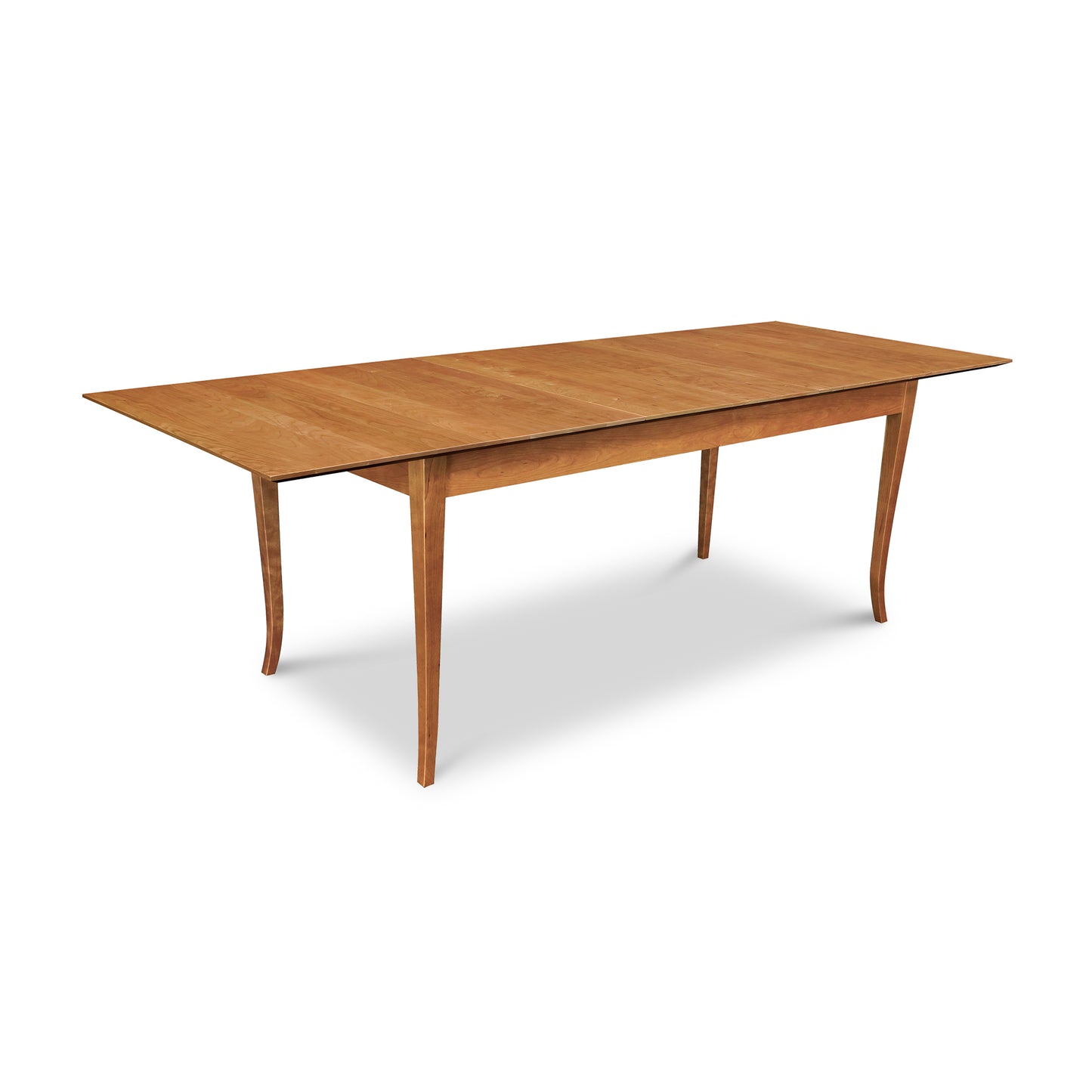 Lyndon Furniture Classic Shaker Flare Leg Butterfly Extension Table with elegant flared legs and a smooth, expandable wooden top.