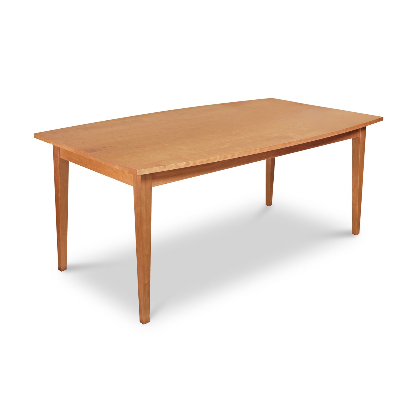 Lyndon Furniture Classic Shaker Boat Top Table crafted from solid hardwood with four tapered legs, emphasizing elegant craftsmanship and timeless design.