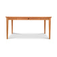 Classic Shaker Writing Desk by Lyndon Furniture in natural wood, with tapered legs and a single drawer, handcrafted from sustainable materials.