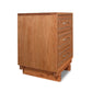 Contemporary Cable 3-Drawer Nightstand with distinctive cable pulls, crafted from solid hardwood, showcasing expert Vermont craftsmanship and modern design.
