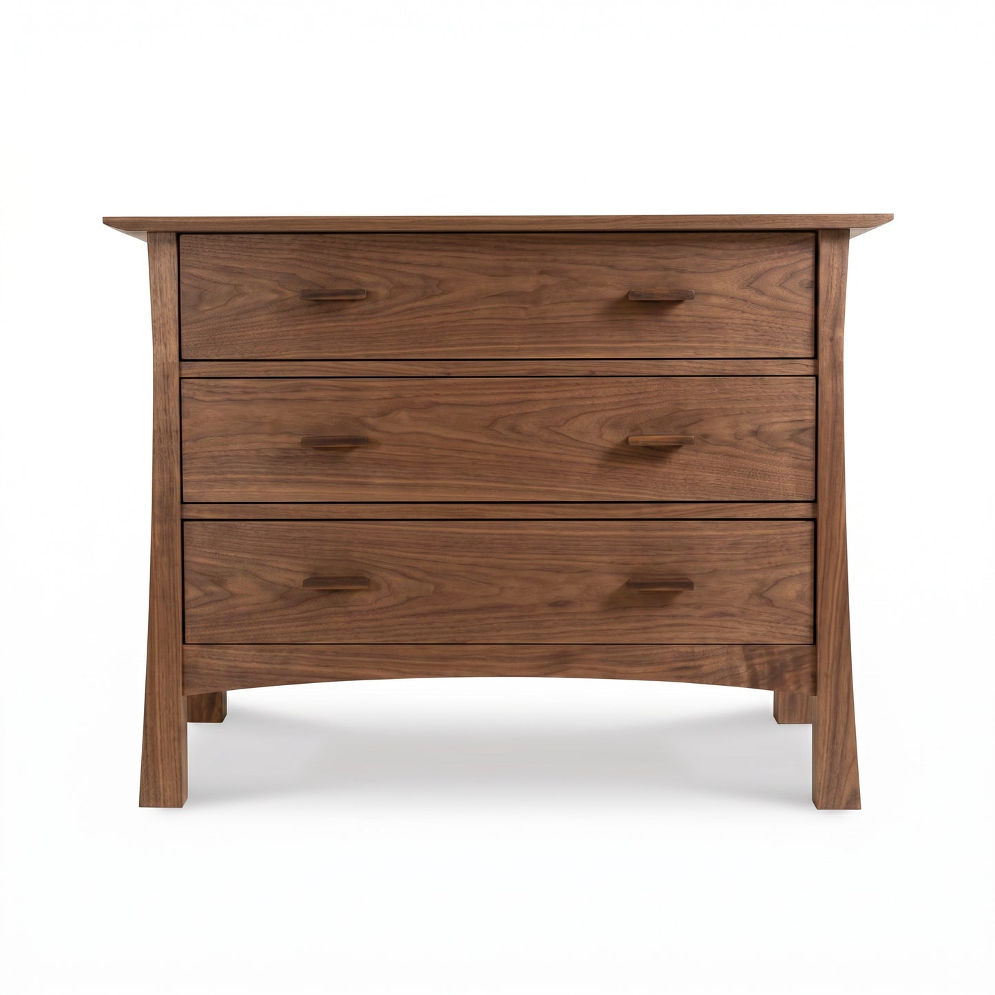 Contemporary Craftsman 3-Drawer Chest by Vermont Furniture Designs, crafted from eco-friendly hardwood with a modern, American-made design.