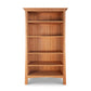 Contemporary Craftsman Custom Bookcase by Vermont Furniture Designs with five spacious shelves, showcasing fine American craftsmanship and quality hardwood construction.