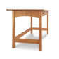 Contemporary Craftsman Library Desk by Vermont Furniture Designs with clean lines, sturdy legs, and an eco-friendly oil finish.