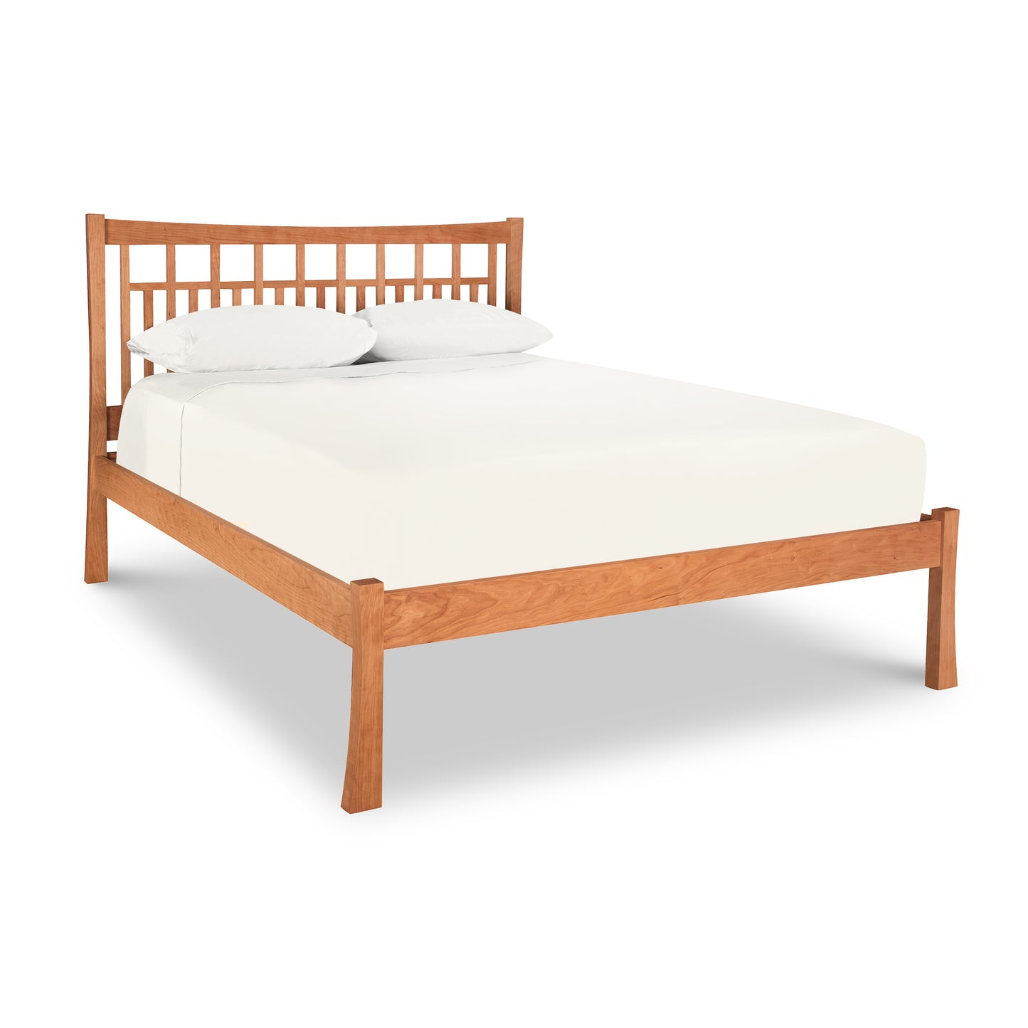 Right siderail (Pierce) for Craftsman Low Footboard Platform Bed by Vermont Furniture Designs, shown alone to highlight detailed craftsmanship.